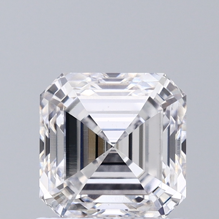 1.05 carat asscher lab-grown diamond
