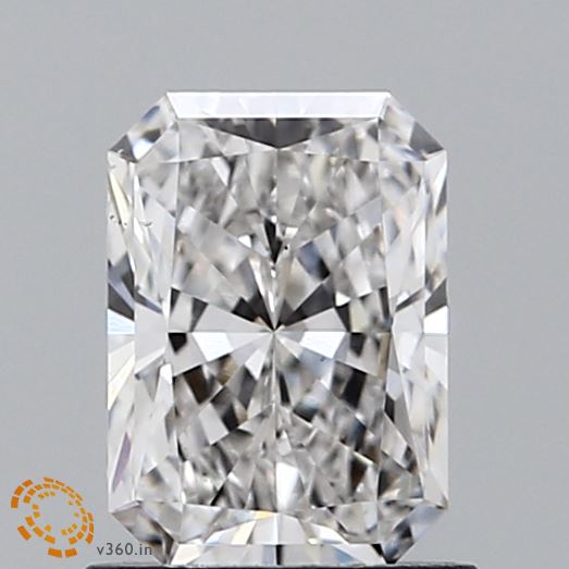 1.06 carat radiant lab-grown diamond