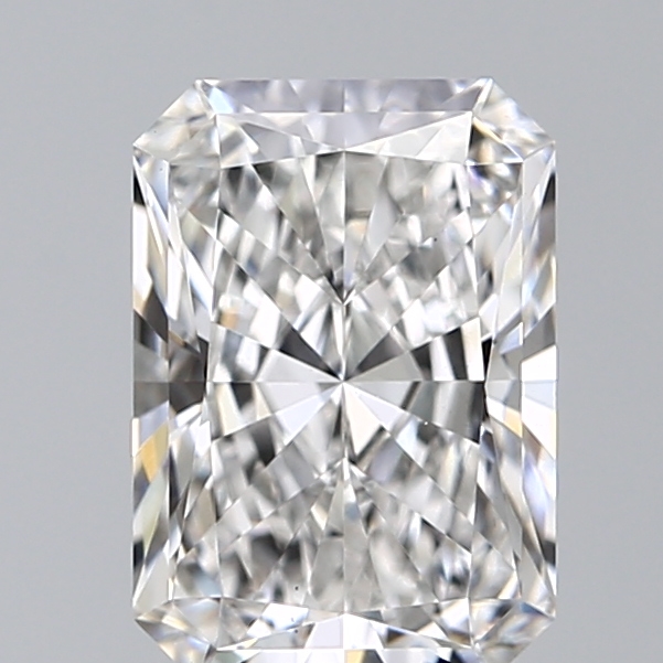 1.28 carat radiant lab-grown diamond