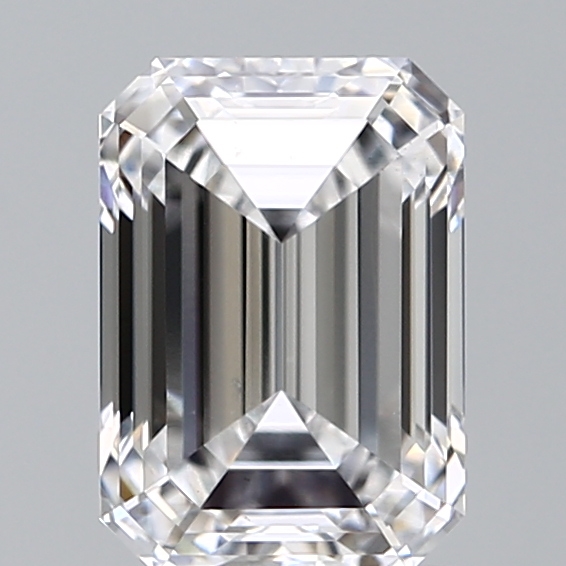 1.28 carat emerald lab-grown diamond