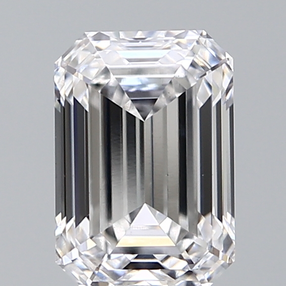 1.28 carat emerald lab-grown diamond